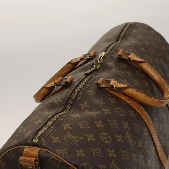 LOUIS VUITTON Monogram Keepall Bandouliere 55 Boston Bag M41414 LV Auth 132834 - Picture 7 of 16